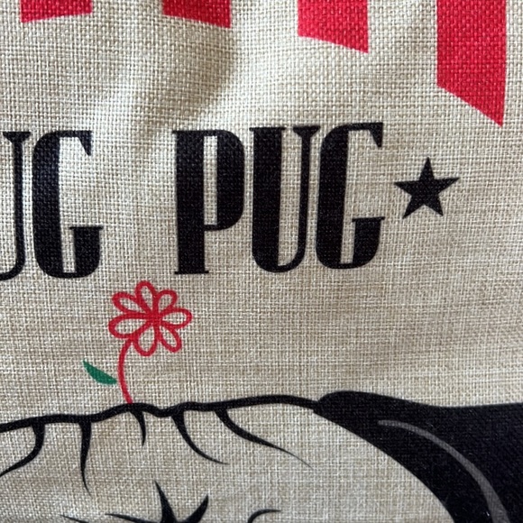 Luxbon Square Accent Hug Pug Pillow- Pillow form included - Picture 2 of 7